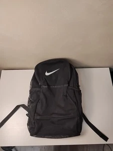 Nike Mesh Backpack Black Gym School Training Workout Swoosh - Picture 1 of 7