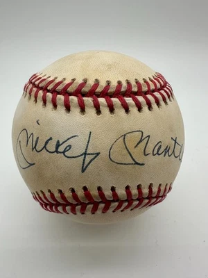 Mickey Mantle Signed Autographed Official American League Baseball JSA LOA - Image 1 of 4