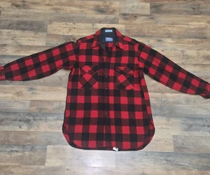 Vintage Pendleton Large Herren rot schwarz Büffel kariert Wolljacke - Bild 1 von 8