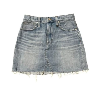 Made-well Rock Damen 27 US 4 starr Denim A-Linie Mini Baumwolle ausgefranst Retro Boho - Bild 1 von 12