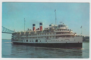 Bateau de Croisiere du Saguenay Cruise Ship Postcard - Picture 1 of 2
