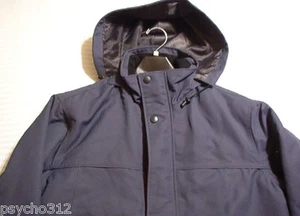 Roundtree & Yorke Avery Charcoal Color Coat with Hidden Hood Size: L - Picture 1 of 12