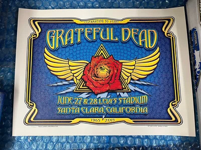 Cartaz Fare Thee Well - 2015 Dave Hunter Grateful Dead Santa Clara - Imagem 1 de 4