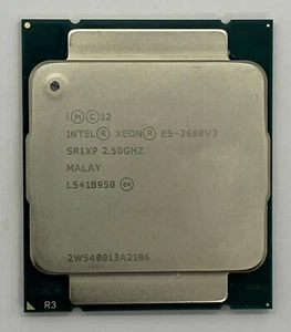 INTEL XEON CPU E5-2680V3 SR1XP 2.50GHZ 30M L3 12-CORES 9.6 GT/s 120W Processor. - Picture 1 of 3