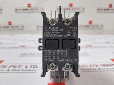 EATON C25BNB220A Definite Purpose Contactor 208-220v 50hz - Image 1 of 4