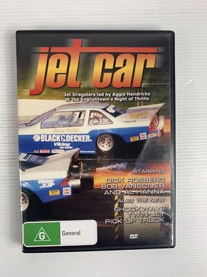 JET CAR Aggie Hendricks Dick Rosberg DVD R4 carreras de arrastre Foto 1 de 3