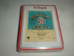 British Gold COMP 8 Track Tape SEALED 1978 60's Pop Rock TROOGS Kinks Beatles - Picture 1 of 5