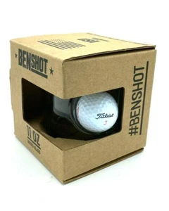 Original BenShot Golf Ball Rocks 11oz Glass w/ Real Golf Ball Groomsmen Gift - Picture 1 of 2