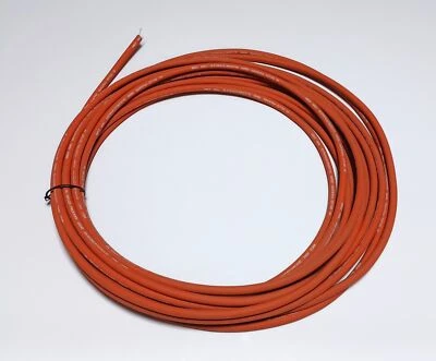 AC Delco Packard SS550 Silicone Stainless 7mm 2Q89 Spark Plug Orange Cable - 1' - Image 1 of 4