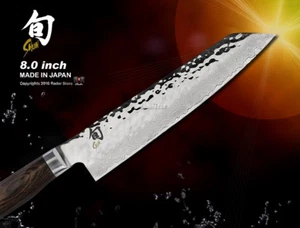 Shun Premier Kiritsuke Chef's Knife 205mm Damascus Cutlery KAI Flatware Slicer - Picture 1 of 8