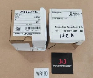 *BRAND NEW* [2] Patlite LR5-E-Y Orange Amber LED Signal Light 24Vdc + Warranty! - Picture 1 of 5