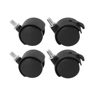 Set of 4 Screw in Caster Wheels - 2 with Lock Function - Picture 1 of 8