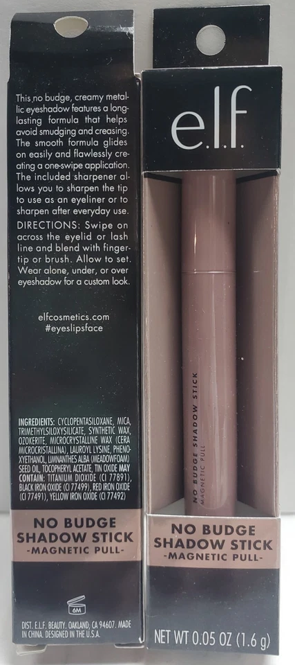 2pk New! Elf No Budge Shadow Stick, Eyeshadow, #81672 Magnetic Pull - Image 1 of 1