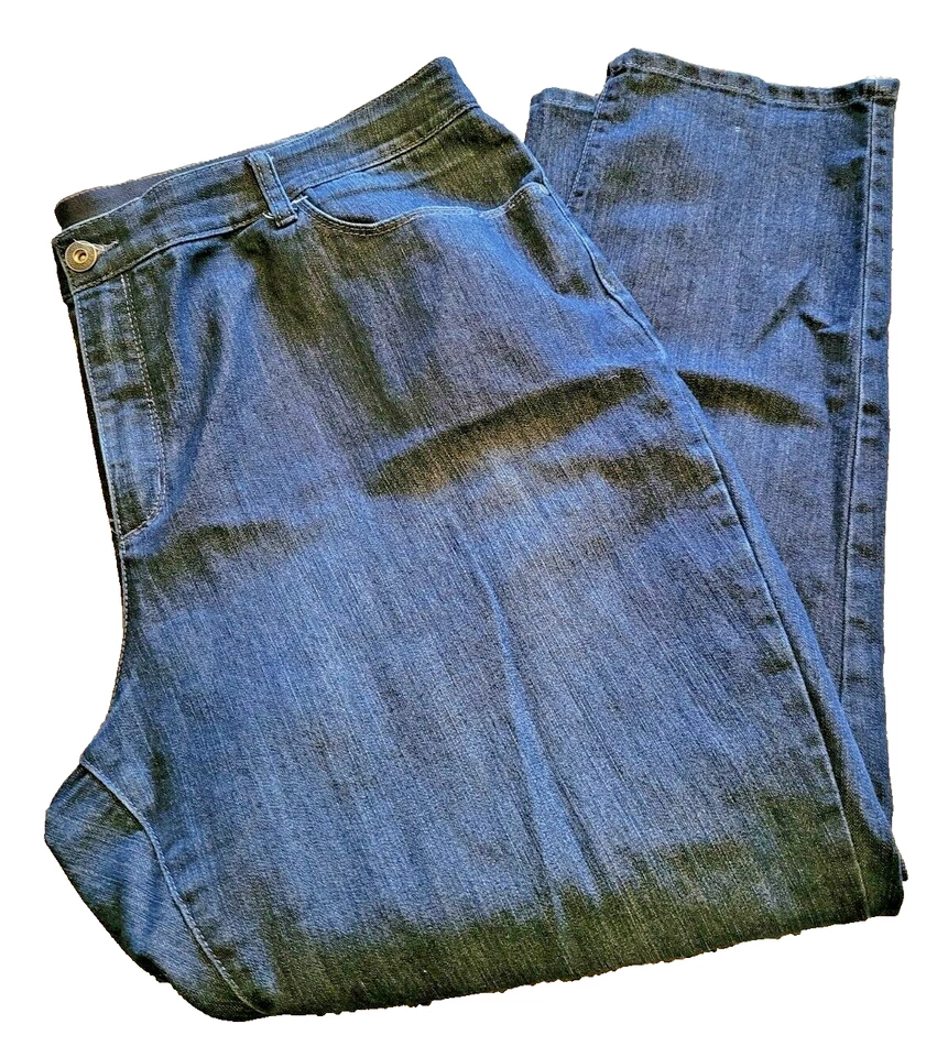 CJ Banks Women's Size 24W Jeans Dark Wash Stretch Straight NWOT 31" inseam Plus - Image 1 of 4