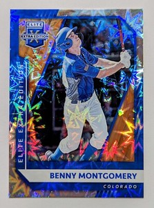 🔥 2021 Panini Elite Extra Edition BENNY MONTGOMERY /17 Blue Stars RARE MINT 🔥