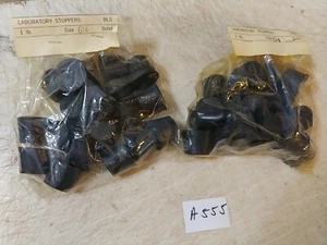 2 BAGS 1 POUND SIZE 6 1/2 LABORATORY RUBBER STOPPERS - Picture 1 of 3