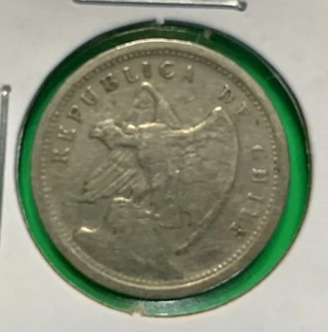1932 Chile 10 Centavos Condor Coin KM#166 Copper-Nickel Bird 🇨🇱 Bulk Discount - Picture 1 of 3