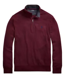 $125 Polo Ralph Lauren Men's, Big&Tall 1/4 Zip Sweater, Wine HTR, 3XLT - Picture 1 of 7
