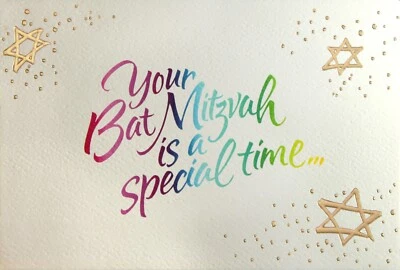 Colorful BAT MITZVAH Card, Special Pride Joy Rainbow — American Greetings +✉ - Image 1 of 4