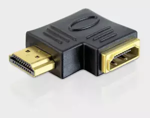 1-50x HDMI Winkel Adapter 90° Stecker gewinkelt Kabel Buchse Eck Kupplung TV PC - Bild 1 von 1