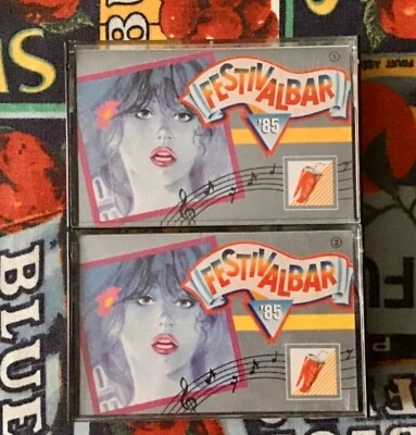 FESTIVALBAR ‘85 Rara DOPPIA MC VASCO ROSSI Patty PRAVO Anna OXA Loredana BERTÉ - Image 1 of 3