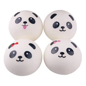 4 Pcs Panda -Kopfspielzeug Langsam Aufgehendes Brot Jumbo-Panda-Brot - Zdjęcie 1 z 8