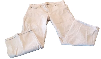 Steve & Barry's Women's Classic Dungarees Denim Capri Jeans Size 16 cottagecore - Image 1 of 4