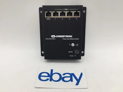 Crestron CEN-SW-POE-5 5-Port PoE Ethernet Switch UNIT ONLY FREE S/H - Image 1 of 3