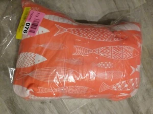 Highland Dunes School of Fish indoor outdoor lumbar pillow 14" x 20" - Picture 1 of 1