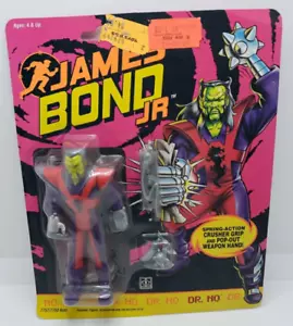 Hasbro James Bond Jr Dr. No con Modellino Action Crusher Impugnatura a molla 1991 Vintage MOC - Foto 1 di 24