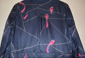 M Anthropologie Modern Amusement Bird Of Paradise Songbird Silk Cotton Dress - Picture 1 of 4