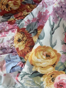 Vintage Ralph Lauren ALLISON Floral Ruffle Standard 100% Cotton Pillowcase SHAM