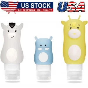 Travel Bottles Set for Liquids,TSA Approved Leak Proof Silicone Cosmetic Travel - Picture 1 of 7