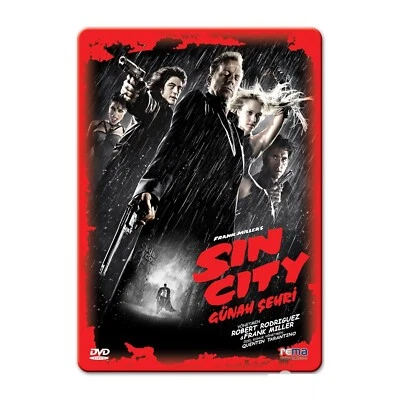 Sin City / Bruce Willis,Mickey Rourke DVD Steelbook PAL Region 2(Turkey Release) Foto 1 de 2