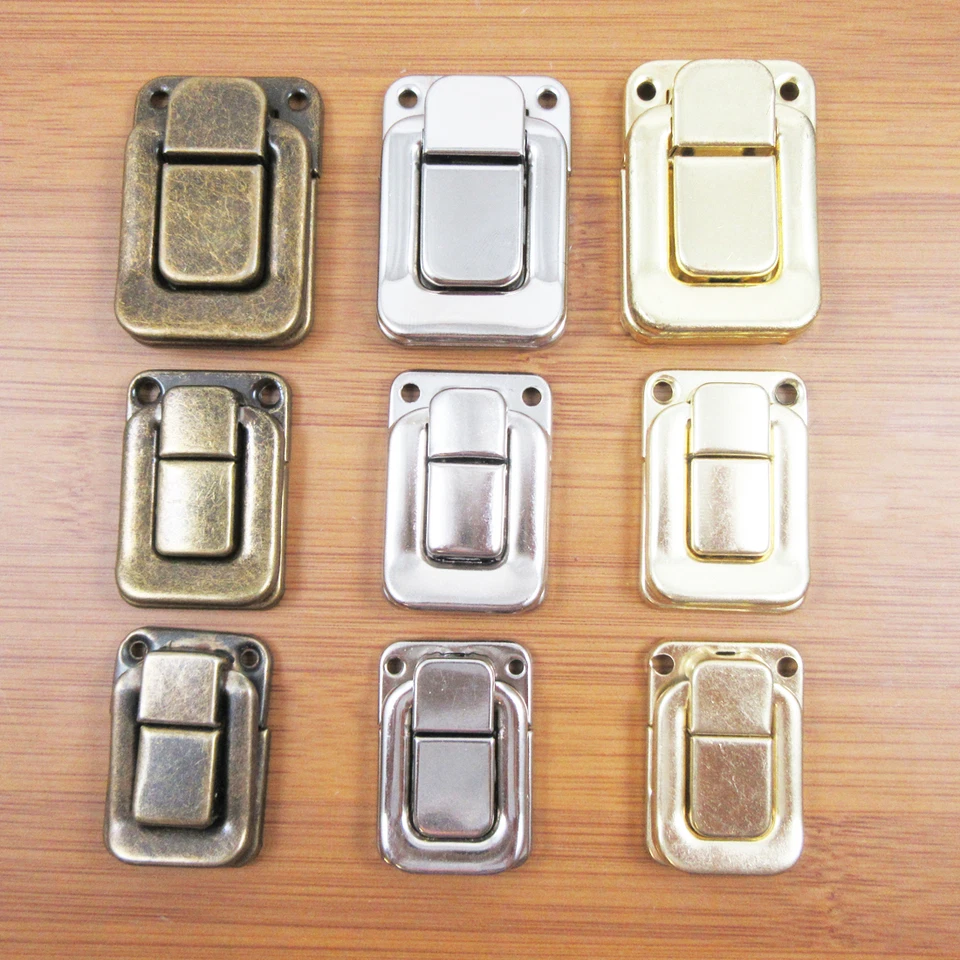 4 x JEWELLERY BOX LATCH CATCH CLOSURE *3 COLOURS & 3 SIZES* CIGAR LID CLASP - Image 1 of 1