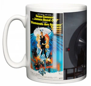 Taza de café de 1971 de Diamonds Are Forever escena de James Bond de Sean Connery película - Imagen 1 de 4