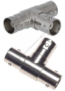 BNC T/Y alle Buchsen/FFF/Klinke Kabel/Kabelsplitter Adapter Video/Kamera/DSR/CCTV - Bild 1 von 1