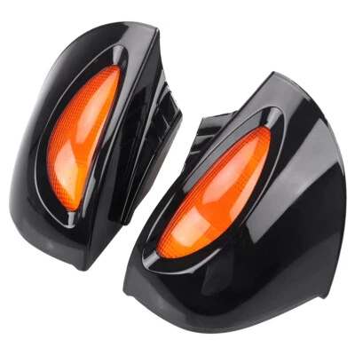 2X Rear View Mirror Amber Turn Signal Front For BMW R1100RT R1100RTP R1150RT AZ Foto 1 de 4