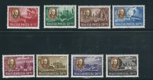 HUNGARY 1947 FDR ROOSEVELT set (Scott B198a-d, CB1-CB1c) VF MH  - Picture 1 of 1