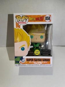 Funko Pop: Dragonball Z: Super Saiyan Gohan #858 GITD Ent Earth Exc - NIB - Picture 1 of 7