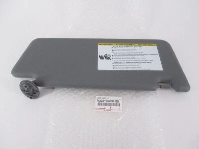 Genuino OEM Toyota 2005-2011 Tacoma Visera Driver Izquierdo Gris Oscuro 74320-35B50-B0 Foto 1 de 2