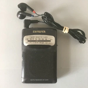 AIWA CR-AS45 Portable Radio AM FM Stereo Personal Pocket Receiver with Earphones - Picture 1 of 6