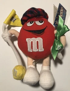 Vintage Mars Candy Red M&M Golf Plüsch 18 Loch gelbe Flagge 2001 - Bild 1 von 6