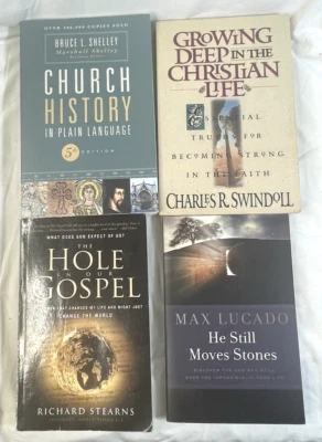 Церковь истории он все еще движет камни глубоко в христианской жизни Евангелие лот из 4 книг - Изображение 1 из 4