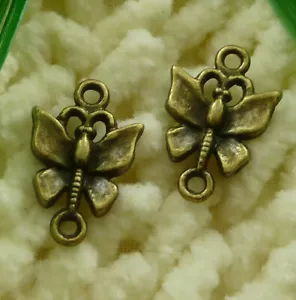 270 piezas conectores de mariposa enchapados en bronce 19X12MM S2334 HAZLO TÚ MISMO para fabricación de joyas - Imagen 1 de 6