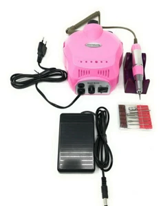 FRESA PROFESSIONALE RICOSTRUZIONE UNGHIE 25.000 GIRI CON PEDALE PUNTE MANICURE - Foto 1 di 4