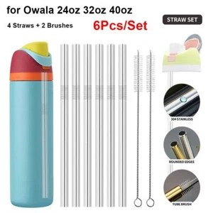 6Pcs/Set 10mm Stainless Steel Straw Cup Replacement Straw Drinking Use - Picture 1 of 16