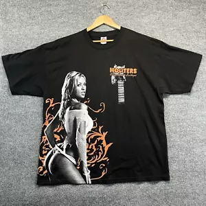 Hooters T-Shirt Men 2XL Black Las Vegas Casino Pullover Crew Neck Short Sleeve - Picture 1 of 9
