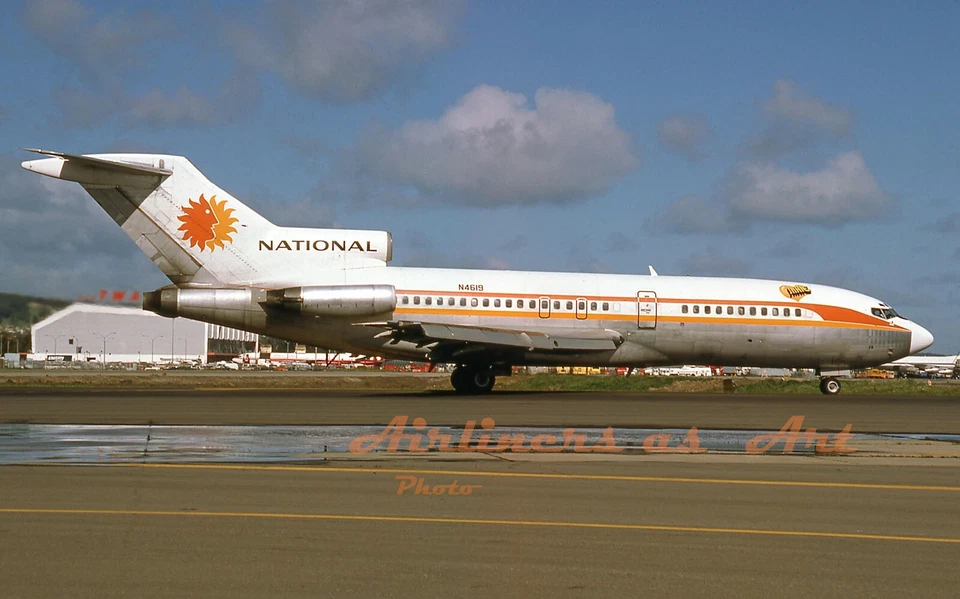 National Airlines Boeing 727-35 N4619 en abril de 1979 8"x12" impresión en color Foto 1 de 1