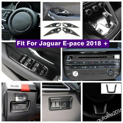 Accessories Glass Lift Button / AC Trim For Jaguar E-pace 2018-2025 Carbon Fiber - Image 1 of 4